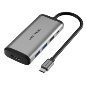 VENTION TYPE C TO 3 PORTS USB3.0 HUB + HDMI + PD CONVERTER â€“ VEN-CNBHB