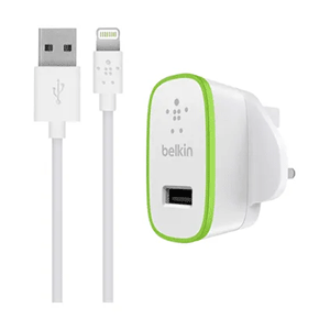 Belkin 1.8M Lightning Mains Charger White (F8J204DR06-WHT)