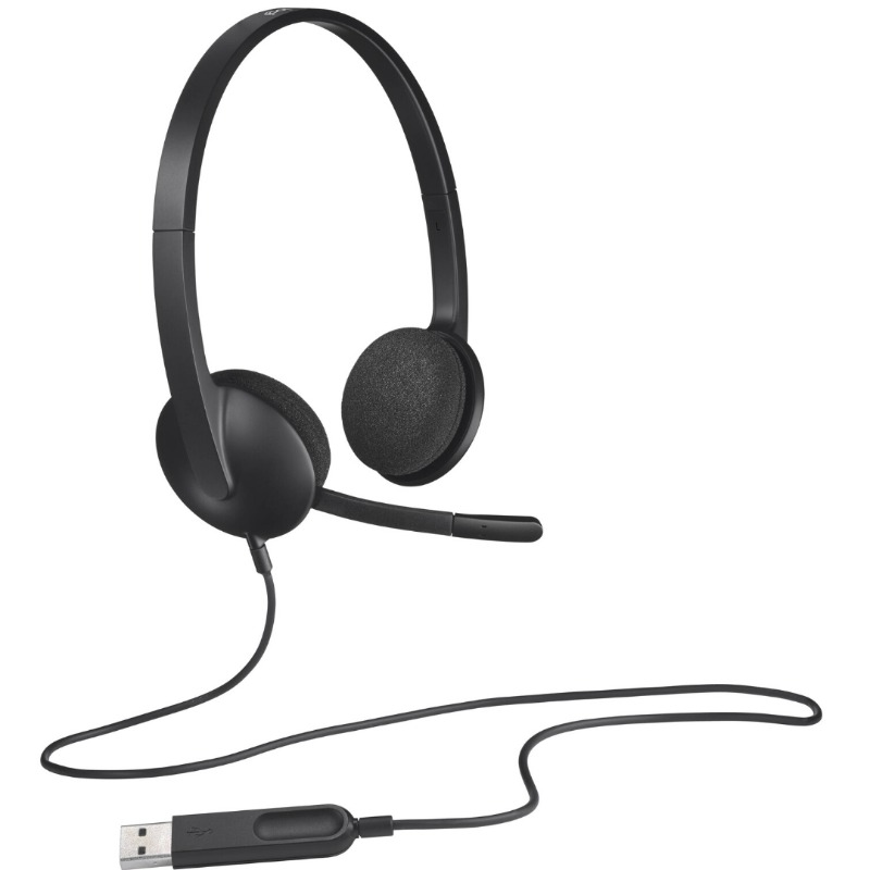 Logitech H340 Wired USB Stereo Headset - 981-000475