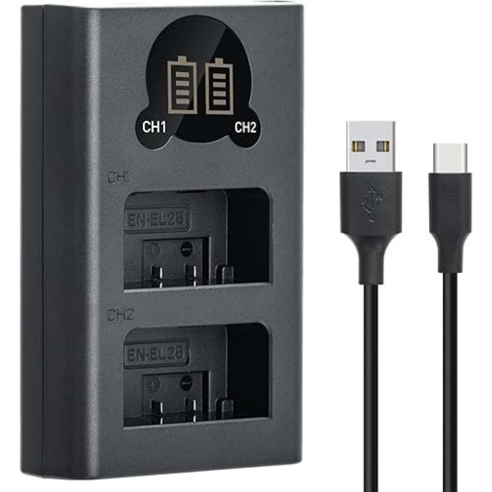 Caisi EN‑EL15c Dual Battery Charger USB Type‑C