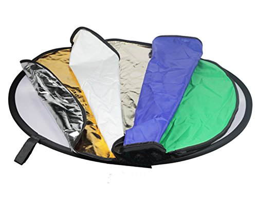 Godox 43 Inch (110cm) 7 in 1 Round Portable Collapsible Multi Disc Light Reflector (Translucent, Silver, Gold, White, Black, Green and Blue)0