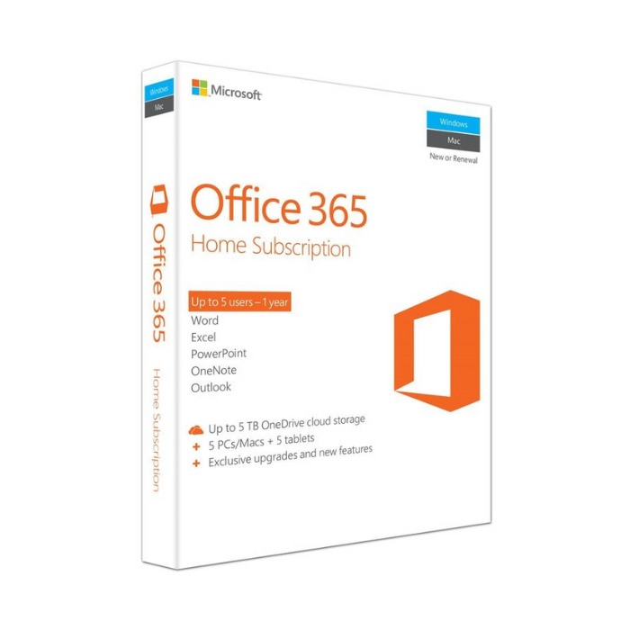 Microsoft Office 365 Family 1 Year Media less (ESD) - 5 Users - 6GQ-000870