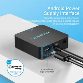 VENTION HDMI TO VGA CONVERTER WITH FEMALE MICRO USB AND AUDIO PORT - VEN-ACRBB4