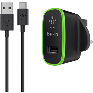 Belkin USB-C to USB-A 10W Cable with Universal Home Charger (F7U001UK06-BLK)