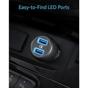 Anker Quick Charge 3.0 39W Dual USB Car Charger Adapter, PowerDrive Speed 23