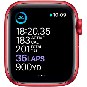 New Apple Watch Series 6 (GPS, 40mm) - (Product) RED - Aluminum Case with (Product) REDï»¿ - Sport Band3