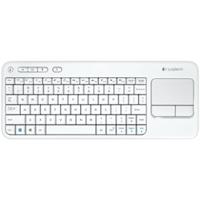 Logitech Wireless Keyboard with TouchPad K400 Plus  (920-007146) - White