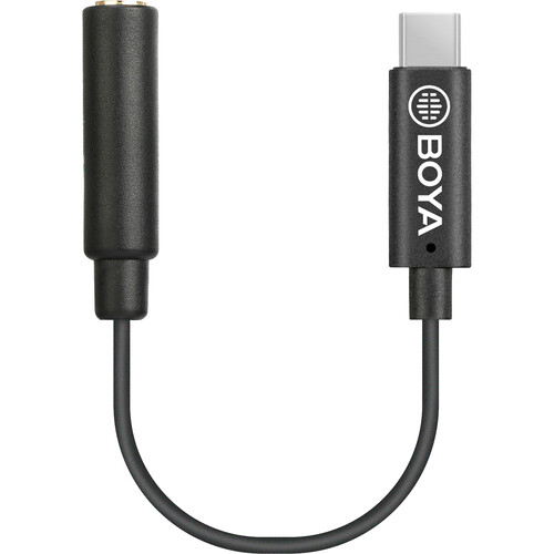 BOYA BY-K4 3.5mm TRRS Female to USB Type-C Male Adapter Cable0