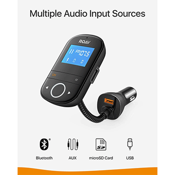 Anker Roav SmartCharge F3 FM Transmitter (R5132Z11)4