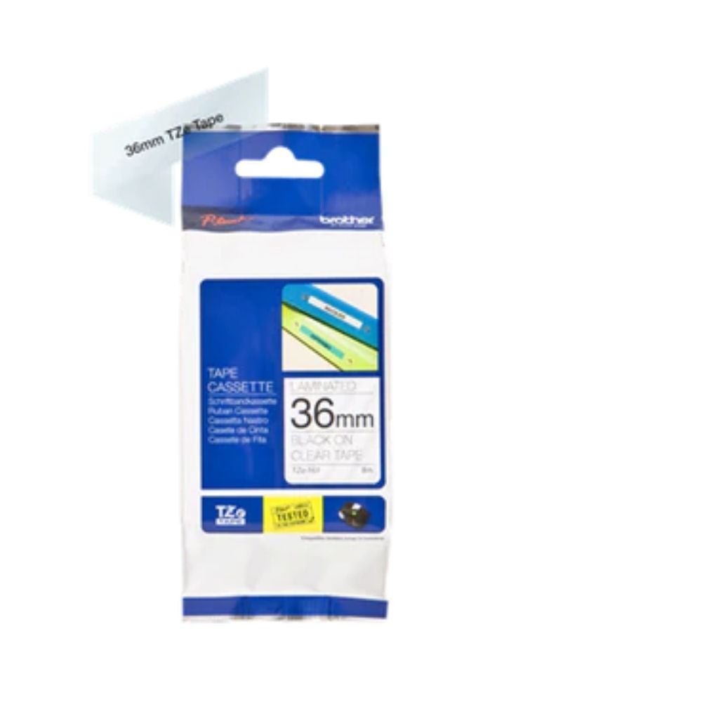 Brother TZe-161 36mm Black On Clear Tape3