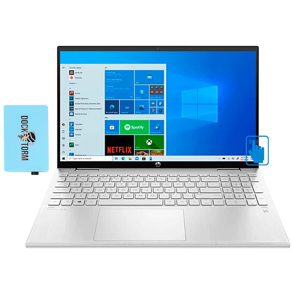 Hp pavilion 15-ero0121nia x360 i5 11th gen 8gb 512ssd win 10 15.6 Inches silver2