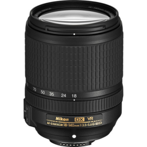 Nikon AF-S DX NIKKOR 18-140mm f/3.5-5.6G ED VR Lens0