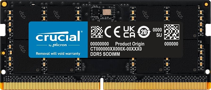 Crucial Laptop RAM 32GB DDR5-4800 SODIMM- CT32G48C40S5