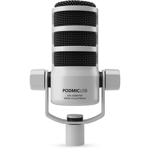 RODE PodMic USB and XLR Dynamic Broadcast Microphone (White)3