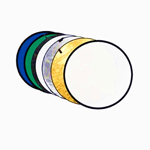 Godox 43 Inch (110cm) 7 in 1 Round Portable Collapsible Multi Disc Light Reflector (Translucent, Silver, Gold, White, Black, Green and Blue)3