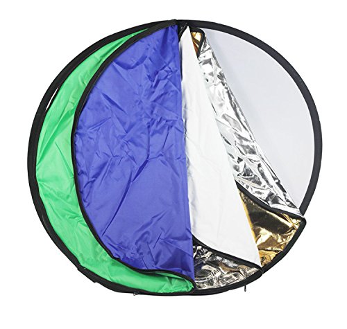 Godox 43 Inch (110cm) 7 in 1 Round Portable Collapsible Multi Disc Light Reflector (Translucent, Silver, Gold, White, Black, Green and Blue)4