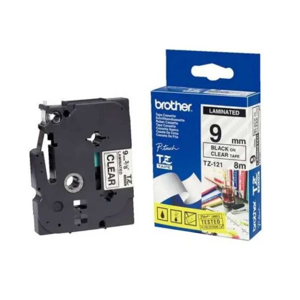 Brother TZE-621 9mm Black Yellow Tape