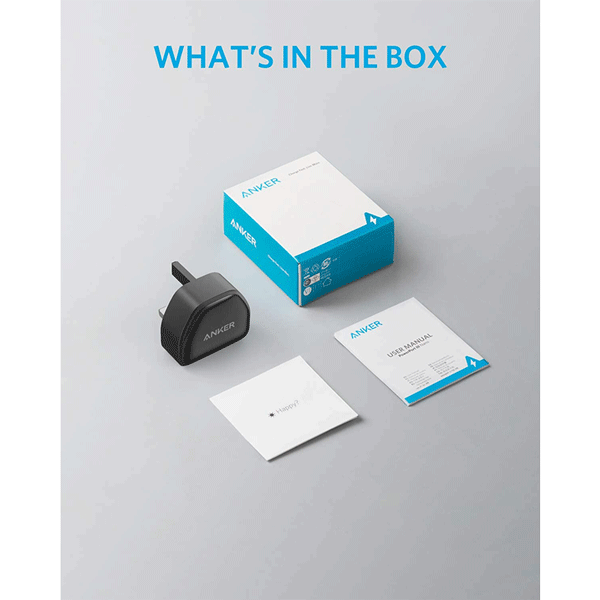 Anker Nano USB C Plug, 20W PIQ 3.0 Durable Compact Fast Charger, PowerPort III USB-C Charger 3