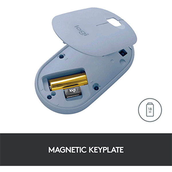 Logitech Pebble M350 Wireless & Bluetooth Mouse (Graphite)3