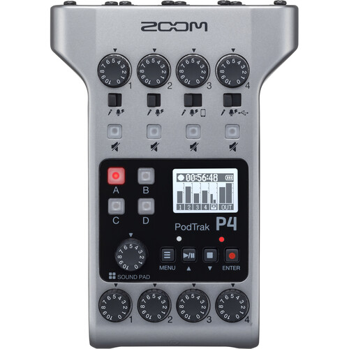 Zoom PodTrak P4 Portable Multitrack Podcast Recorder3