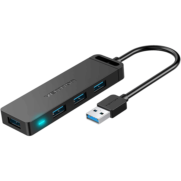 VENTION 4-Port USB 3.0 Hub Ultra-Slim Data USB Splitter 