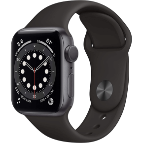 New Apple Watch Series 6 (GPS, 40mm) - Space Gray Aluminum Case with Black Sport Band0