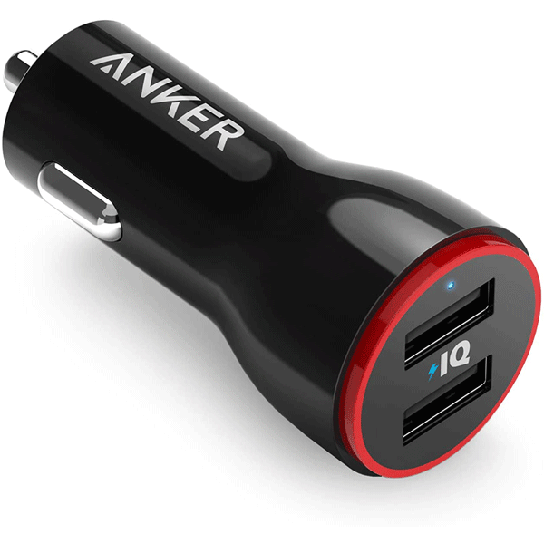 Anker 24W Dual USB Car Charger Adapter, PowerDrive 23