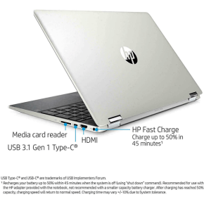HP Pavilion X360 Convert Core i5 10210U, 8GB DDR4 2666, 512GB PCIe® NVMe™ M.2 SSD, No ODD, Windows 10 Home, 15.6 Inches HD Touch Screen (16A11UA)4